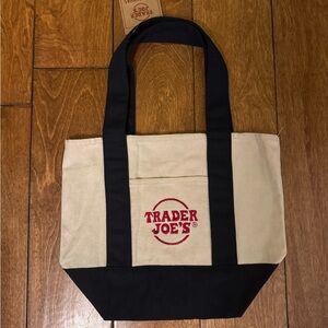 Trader Joe's Mini Canvas Tote Bag
